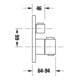 Duravit Fertigmontageset UP-THM, Rosette rund, Bronze gebürstet-4