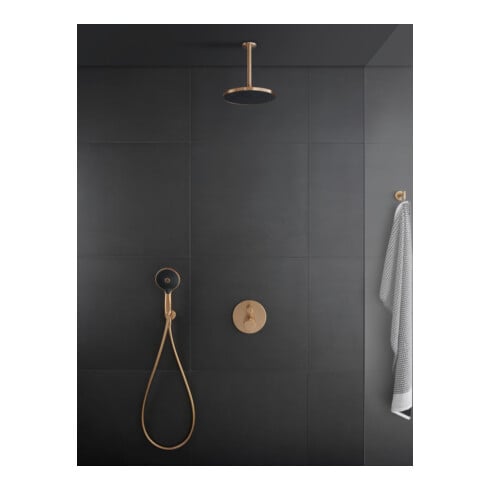 Duravit Fertigmontageset UP-THM, Rosette rund, Bronze gebürstet