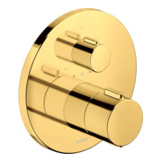 Duravit Fertigmontageset UP-THM, Rosette rund, Gold poliert