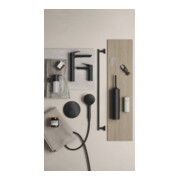 Duravit Fertigmontageset UP-THM, Rosette rund, schwarz matt-4