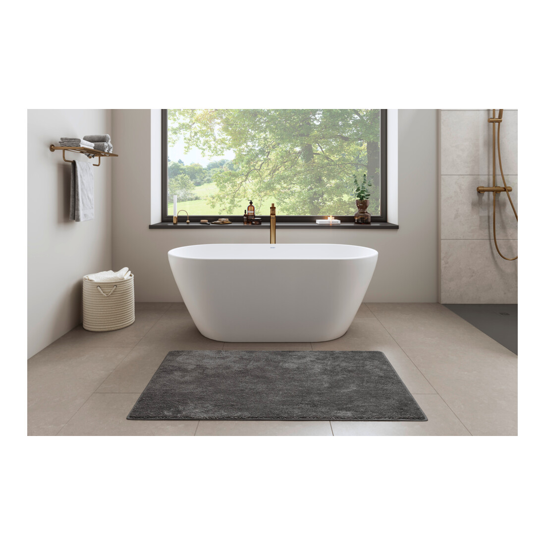Duravit Fertigmontageset Wave UP-Wannen-Einhebelmischer, bodensteh., bron geb.
