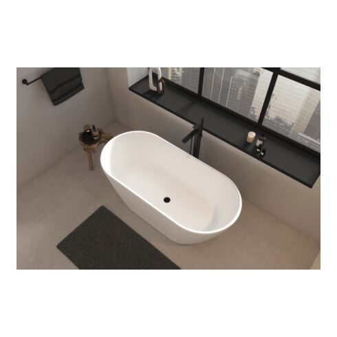 Duravit Fertigmontageset Wave UP-Wannen-Einhebelmischer, bodensteh., schwarz matt