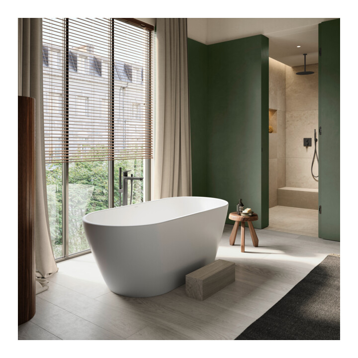 Duravit Fertigmontageset Wave UP-Wannen-Einhebelmischer, bodensteh., schwarz matt