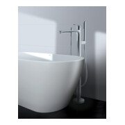 Duravit Fertigmontageset Wave UP-Wannen-Einhebelmischer, bodenstehend, chrom-5