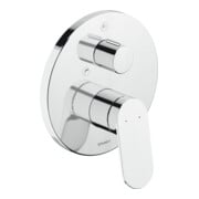 Duravit Fertigmontageset Wave UP-Wannen-Einhebelmischer, Sich.Kombi, chrom