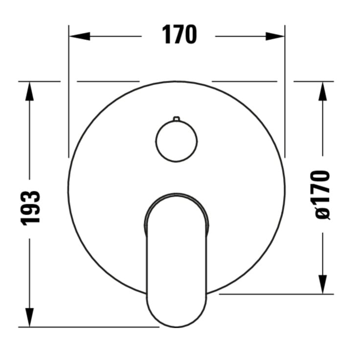 Duravit Fertigmontageset Wave UP-Wannen-Einhebelmischer, Sich.Kombi, chrom