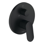 Duravit Fertigmontageset Wave UP-Wannen-Einhebelmischer, Umstellvent., sw matt