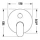 Duravit Fertigmontageset Wave UP-Wannen-Einhebelmischer, Umstellvent., sw matt