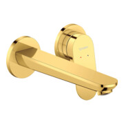 Duravit Fertigmontageset Wave UP-Waschtisch-Einhebelmischer, Ausladung 202mm, Gold poliert
