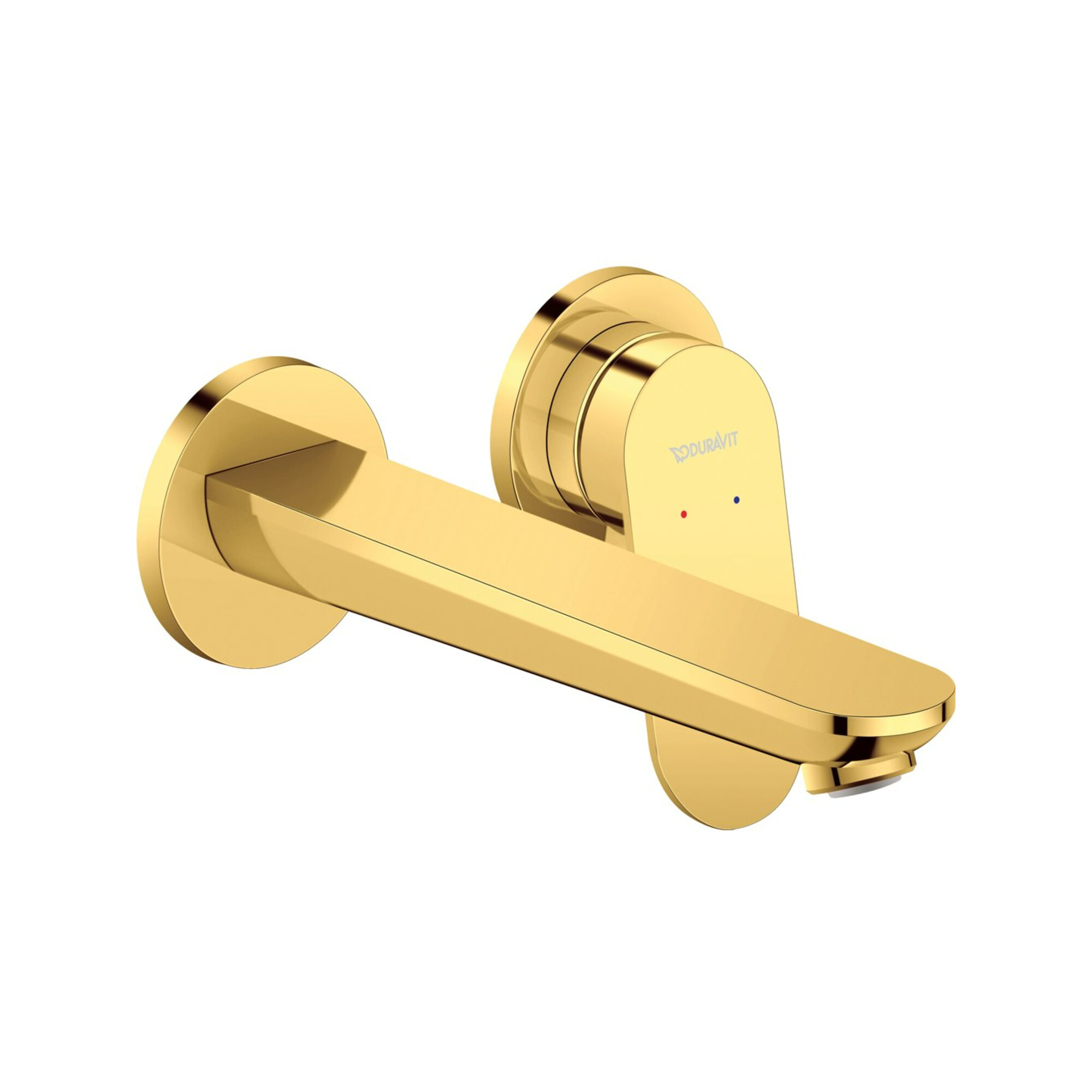 Duravit Fertigmontageset Wave UP-Waschtisch-Einhebelmischer, Ausladung 202mm, Gold poliert