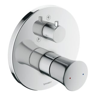 Duravit Fertigmontageset White Tulip UP-Brause-Einhebelmischer, mit Umstellventil, chrom