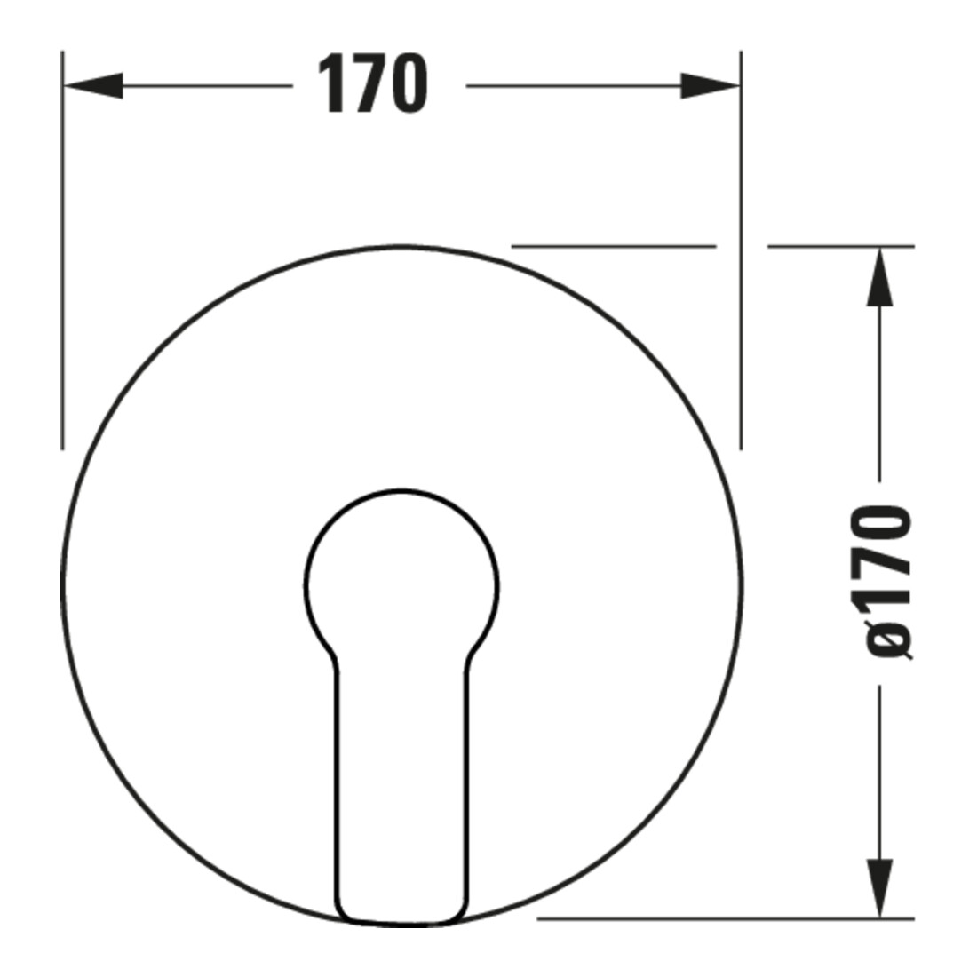 Duravit Fertigset UP-Brause-Einhebelmischer D-Code Keramikmisch., rd, 24,5 l, schwarz matt