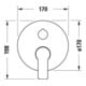 Duravit Fertigset UP-Brause-Einhebelmischer D-Code Keramikmisch., rd, mit Umstellung, chrom