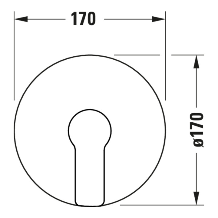 Duravit Fertigset UP-Brause-Einhebelmischer D-Code Keramikmischsystem, rund, 24,5 l, chrom