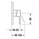 Duravit Fertigset UP-Brause-Einhebelmischer D-Code Keramikmischsystem, rund, 24,5 l, chrom
