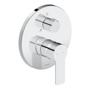 Duravit Fertigset UP-Wannen-Einhebelmischer D-Code Keramikmisch., Sicherung, 22,5 l, chrom
