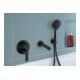 Duravit Fertigset UP-Wannen-Einhebelmischer D-Code Keramikmischsystem, 19 l, schwarz matt