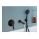 Duravit Fertigset UP-Wannen-Einhebelmischer D-Code Keramikmischsystem, 19 l, schwarz matt