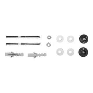 Duravit Fixation 130x130 mm, d 8 mm, avec caches, chrome