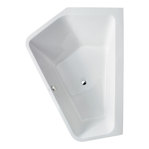 Duravit Fünfeck-Badewanne Paiova 177x130x44cm, Eck li, 2 versch. RS, weiß