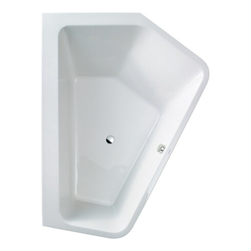 Duravit Fünfeck-Badewanne Paiova 177x130x44cm, Eck re, 2 versch. RS, weiß