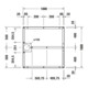 Duravit Fußgestell 100x100cm, höhenverstellbar von 8-10cm-3