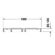 Duravit Fußgestell 100x80, höhenverstellbar von 8-10cm-3