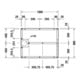 Duravit Fußgestell 100x80, höhenverstellbar von 8-10cm-4