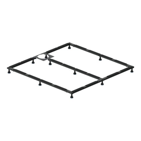 Duravit Fußgestell 120x120cm, höhenverstellbar von 8-10cm