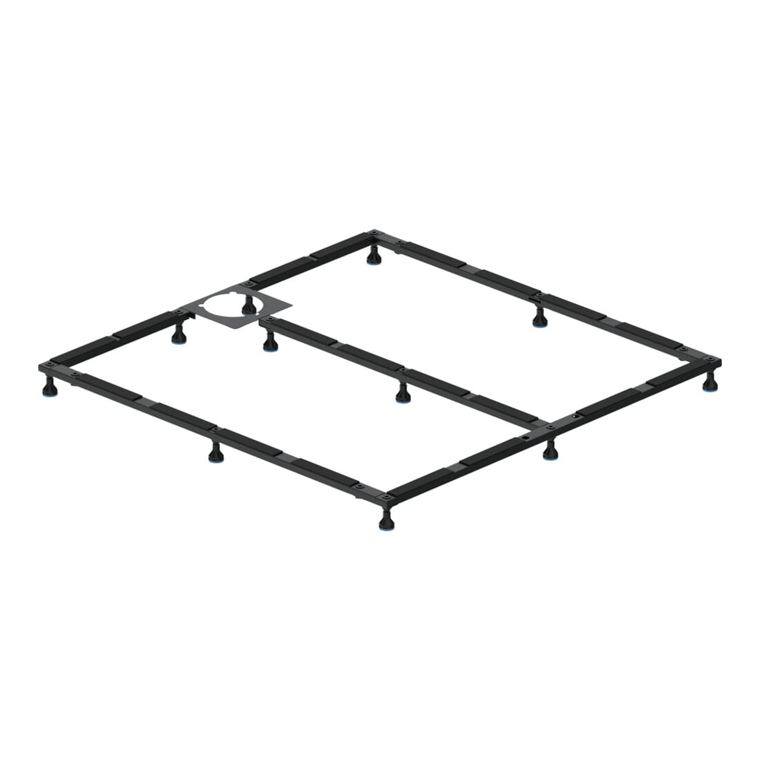 Duravit Fußgestell 120x120cm, höhenverstellbar von 8-10cm