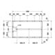 Duravit Fußgestell 140x80cm, höhenverstellbar von 8-10cm-4