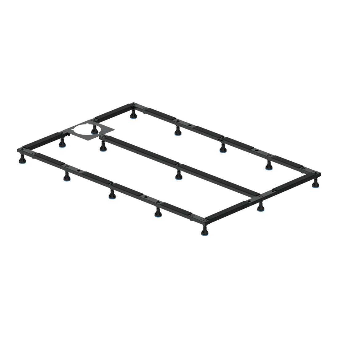 Duravit Fußgestell 160x100cm, höhenverstellbar von 8-10cm