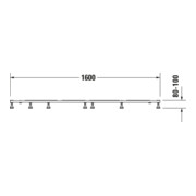 Duravit Fußgestell 160x100cm, höhenverstellbar von 8-10cm-4
