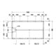 Duravit Fußgestell 160x90cm, höhenverstellbar von 8-10cm-4