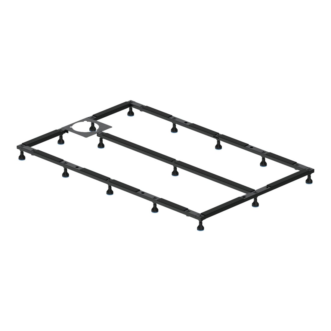 Duravit Fußgestell 90x80cm, höhenverstellbar von 8-10cm