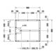 Duravit Fußgestell 90x80cm, höhenverstellbar von 8-10cm-4