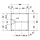Duravit Fußgestell 90x90cm, höhenverstellbar von 8-10cm-3