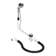 Duravit Garniture de vidage Quadroval Ø 5,2 cm, avec trop-plein, chrome