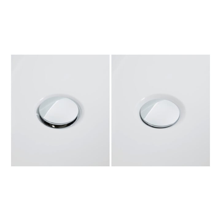 Duravit Garniture de vidage Quadroval Ø 5,2 cm, avec tuyau flexible, blanc