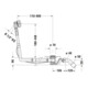 Duravit Garniture de vidage Quadroval à tirette 110, d 5,2 cm, avec trop-plein, chrome-2