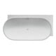 Duravit Garniture de vidage Quadroval à tirette 85 cm, Ø 5,2 cm, avec flexible, chromé