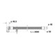 Duravit Garniture de vidage Quadroval avec tirette 85 cm, Ø 5,2 cm, pour baignoire, chromé