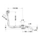 Duravit Garniture de vidage Quadroval d= 5,2 cm, avec trop-plein, blanc-5