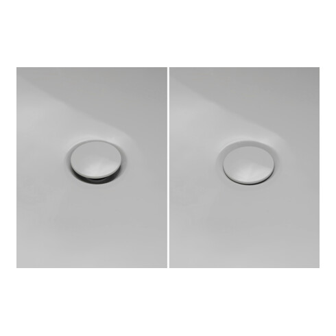 Duravit Garniture de vidage Quadroval d= 5,2 cm, avec trop-plein, blanc