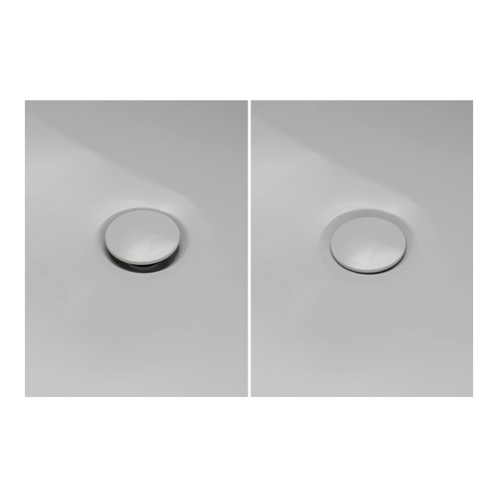 Duravit Garniture de vidage Quadroval d= 5,2 cm, avec trop-plein, blanc