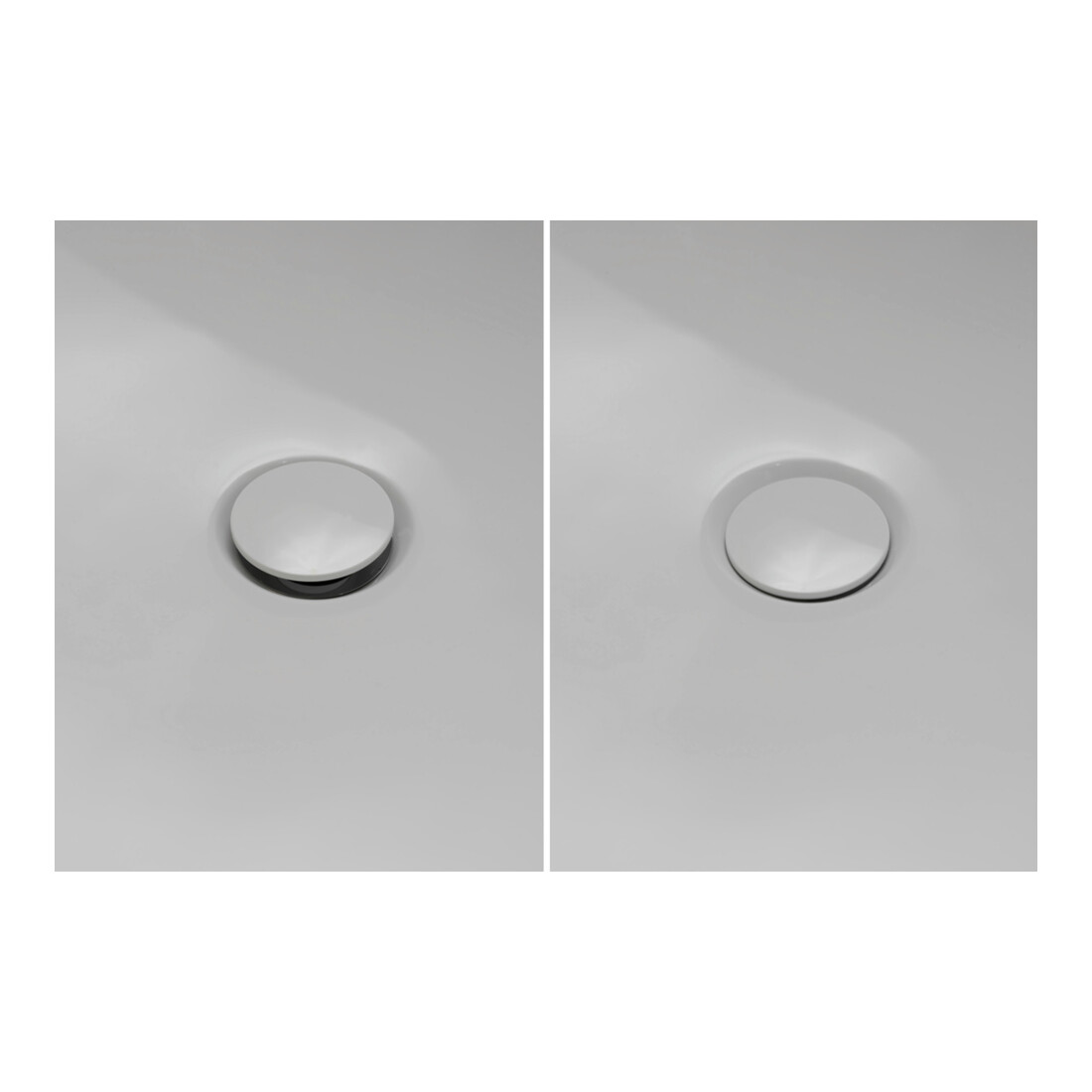 Duravit Garniture de vidage Quadroval d= 5,2 cm, avec trop-plein, blanc