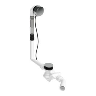 Duravit Garniture de vidage Quadroval d= 5,2 cm, avec trop-plein, chrome