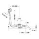 Duravit Garniture de vidage Quadroval d= 5,2 cm, avec trop-plein, chrome