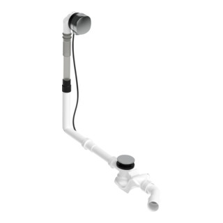 Duravit Garniture de vidage Quadroval d=5,2 cm, avec trop-plein, chrome