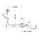 Duravit Garniture de vidage Quadroval d=5,2 cm, avec trop-plein, chrome